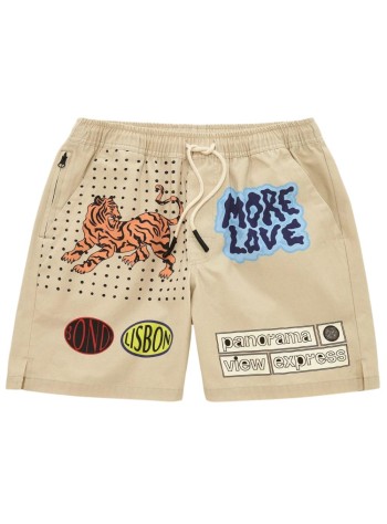 oas pantalon corto hombre tiger love canvas shorts - 500802 tiger love
