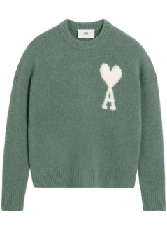 ami punto hombre off white adc sweater - uks025kn0032 4013