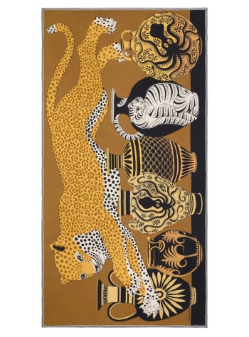 inoui editions neckwear womanscarf etole 100 mykonos golden - et19my44 golden brown mordore