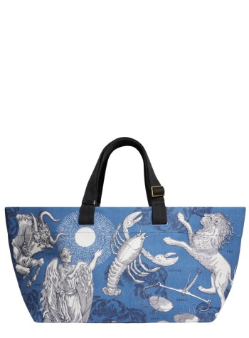 inoui editions handbag mujer carrier bag cabas astrologie - ma19cas04 blue bleu