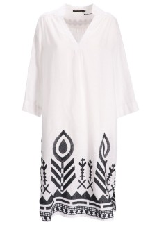greek archaic kori dress womandress long feather chevron l/s - s24k230126 116