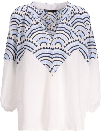 greek archaic kori t-shirt womanblouse new all over puffy l/s - s24k240279 2161