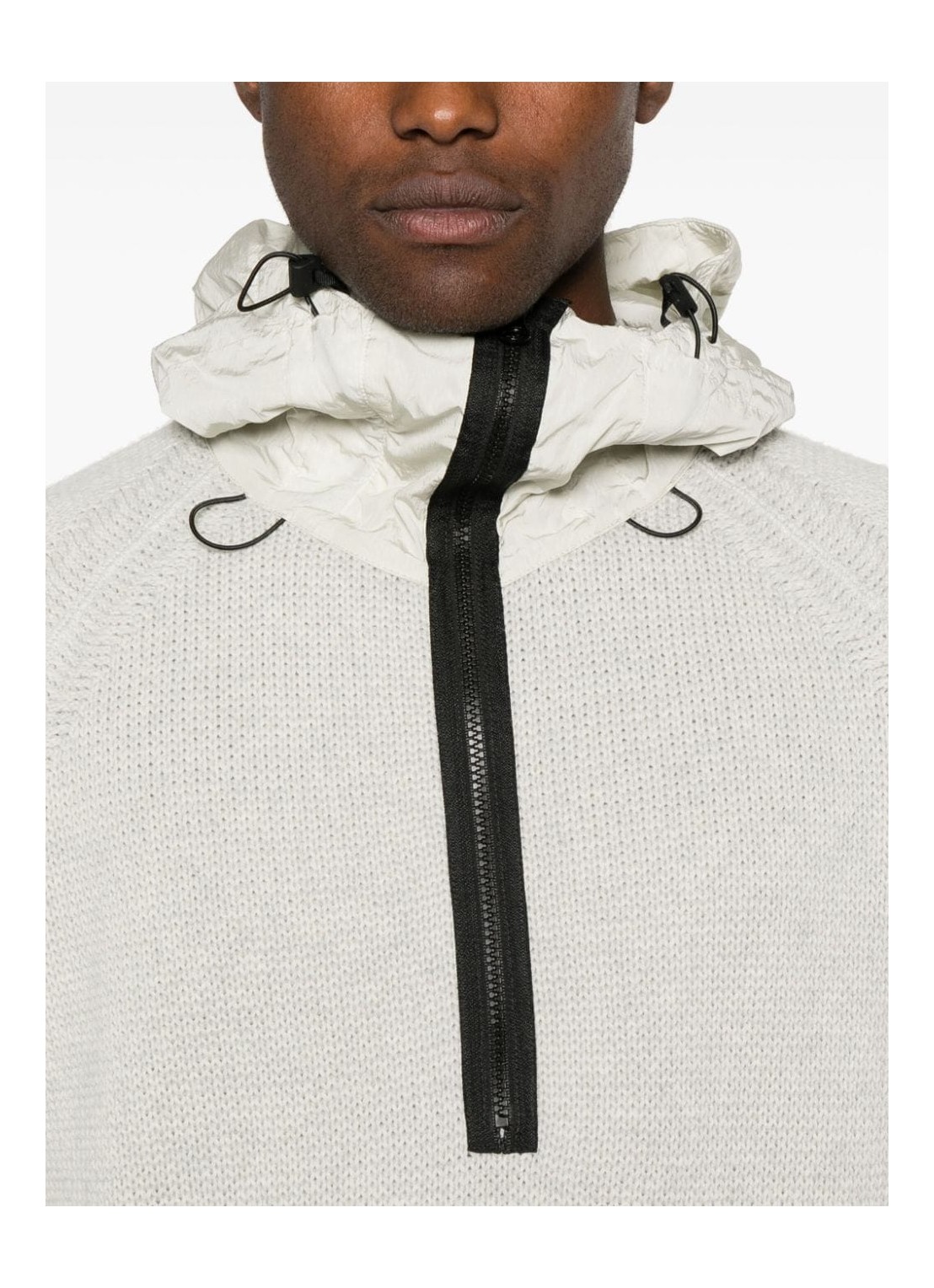 c.p.company knitwear manknitwear hooded in lambswool mixed c.p.company knitwear manknitwear hooded in lambswool mixed