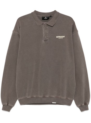 represent polo hombre represent owners club ls polo sweat - ocm41117 fog