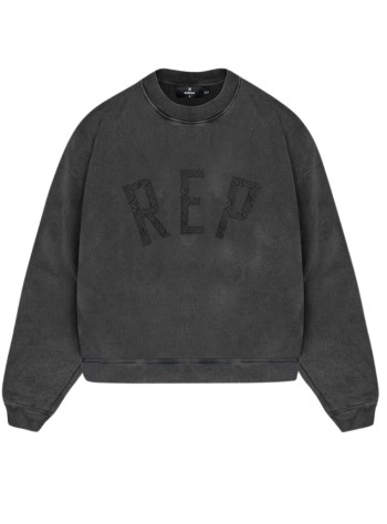 represent sudadera hombre rep applique sweater - mlm4254 vintage black