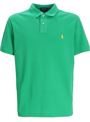 polo ralph lauren polo hombre sskccmslm1-short sleeve-knit - 710680784394 golf green c1277