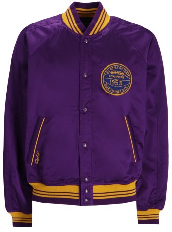 polo ralph lauren outerwear hombre baseball jkt-lined-bomber - 710949942001 champion purple x