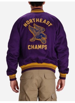 polo ralph lauren outerwear hombre baseball jkt-lined-bomber - 710949942001 champion purple x