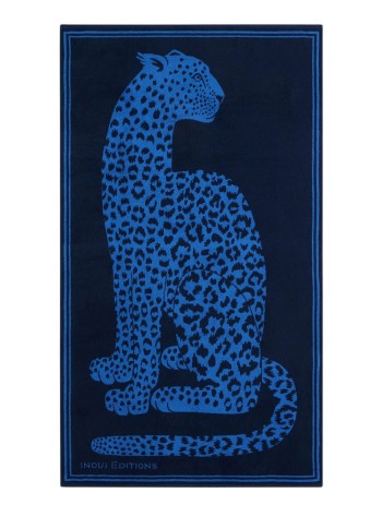 inoui editions beach unisexbeach towel  drap de plage 100 fetiche - de19fet04 blue bleu