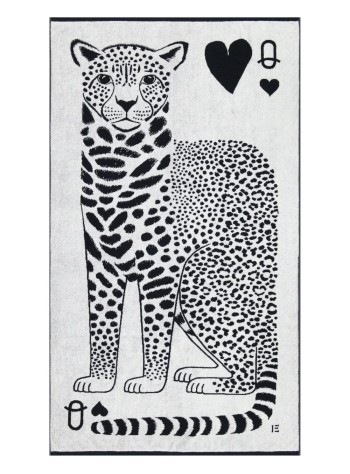 inoui editions beach unisexbeach towel drap de plage queen - de17sque00 white blanc