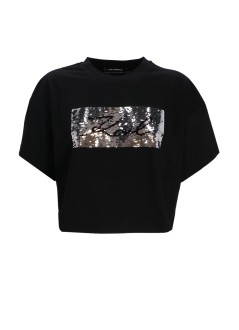 karl lagerfeld top mujer reversible sequins t-shirt - 246w1708 999