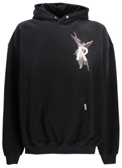 represent sweater manarchangel hoodie - mlm4238 stained black