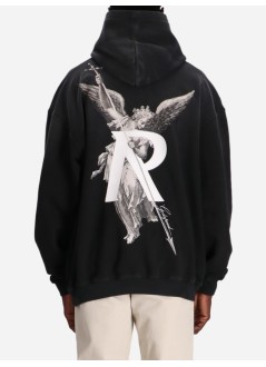 represent sweater manarchangel hoodie - mlm4238 stained black