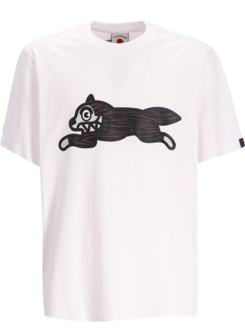 icecream t-shirt manwoodgrain running dog t-shirt - ic24345 white