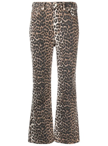 Print Denim leopard