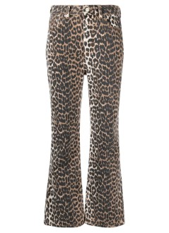 ganni pant  womanprint denim - j1059 943
