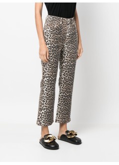 ganni pant  womanprint denim - j1059 943
