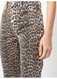 ganni pant  womanprint denim - j1059 943