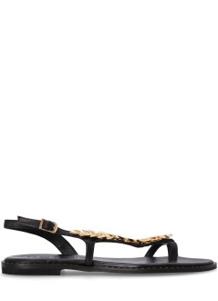 kotris sandals sandalia mujer olive leaves - k870 black