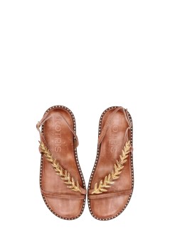 kotris sandals sandal womanolive leaves - 14870 natural