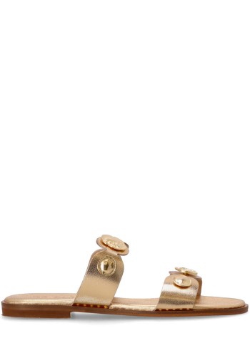 kotris sandals sandal womanvachetta double coins - 04857 gold