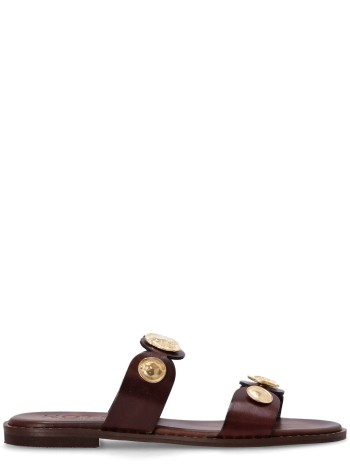 kotris sandals sandal womanvachetta double coins - 04857 choco