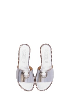 kotris sandals sandalia mujer lucky charm - 04403 silver