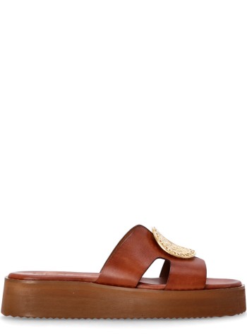 kotris sandals sandal womanplatform faistos - 18630d caramel