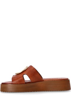 kotris sandals sandalia mujer platform faistos - 18630d caramel