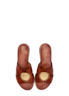 kotris sandals sandalia mujer platform faistos - 18630d caramel