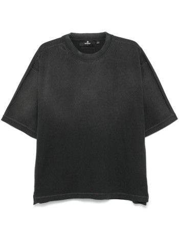 represent camiseta hombre stepped hem t-shirt - mlm4206 stained black