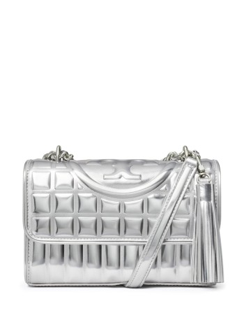 tory burch handbag mujer fleming metallic square quilt small convertible shoulder ba - 155938040 040