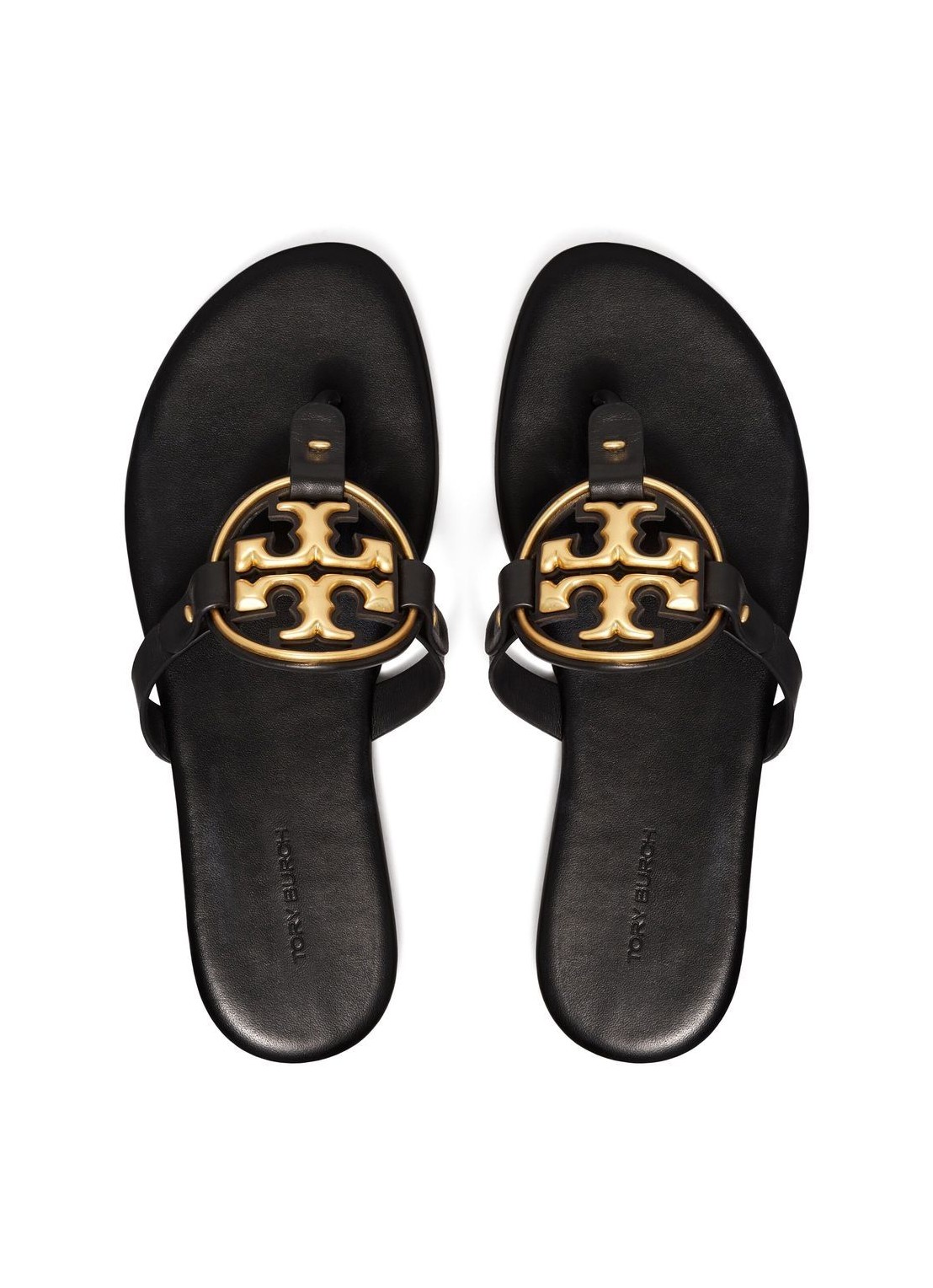 Metal miller flip flop tory burch clearance