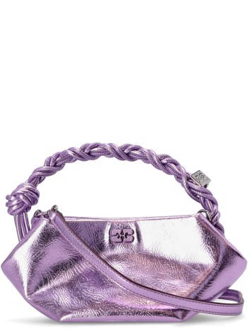 ganni handbag womanganni bou bag mini metallic - a6338 476