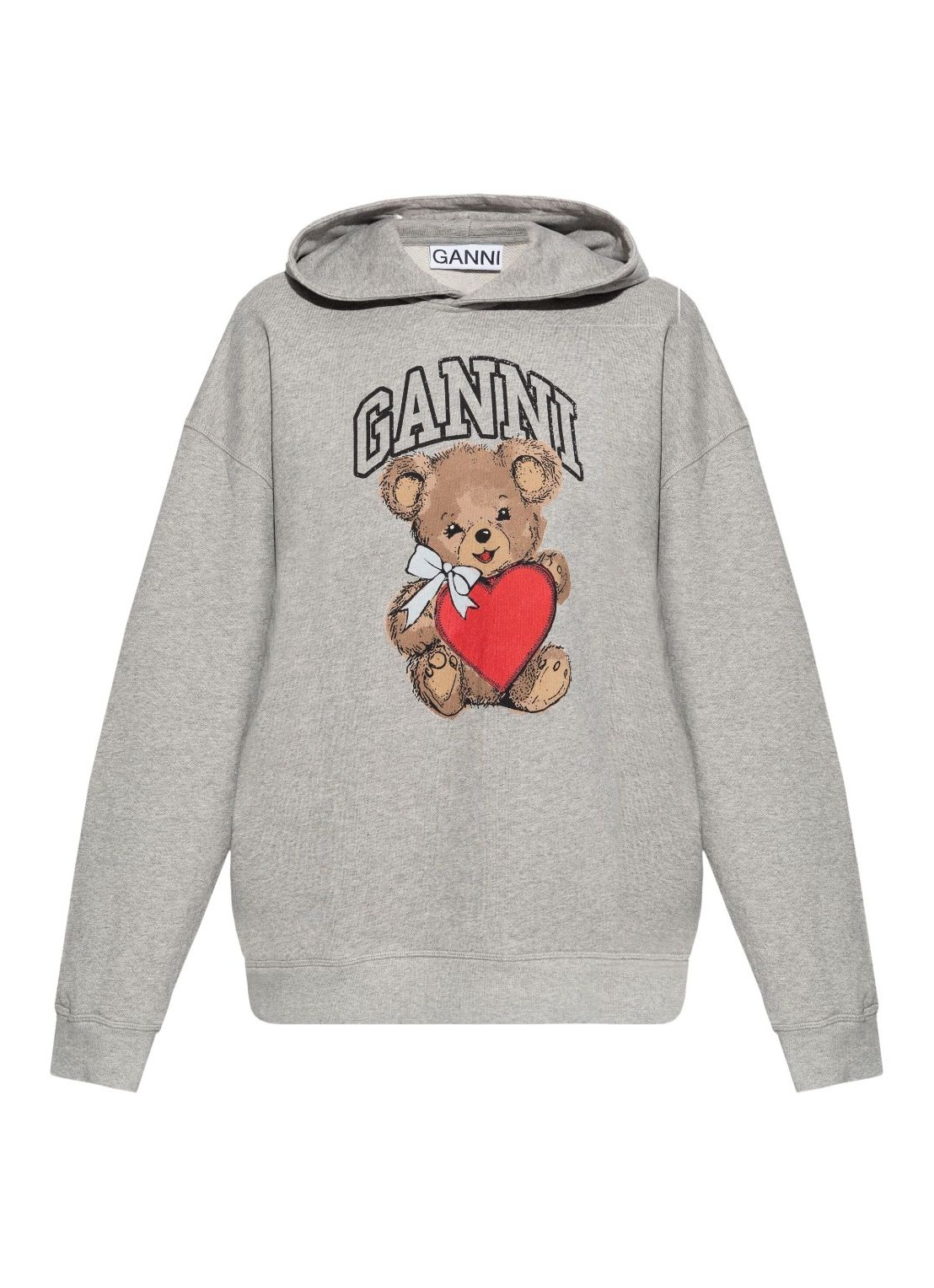 Ganni knitted hoodie shop