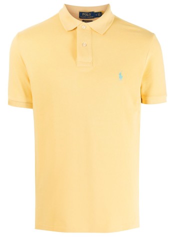 polo ralph lauren polo mansskccmslm1-short sleeve-knit - 710782592021 corn yellow c6103