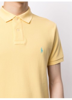 polo ralph lauren polo mansskccmslm1-short sleeve-knit - 710782592021 corn yellow c6103