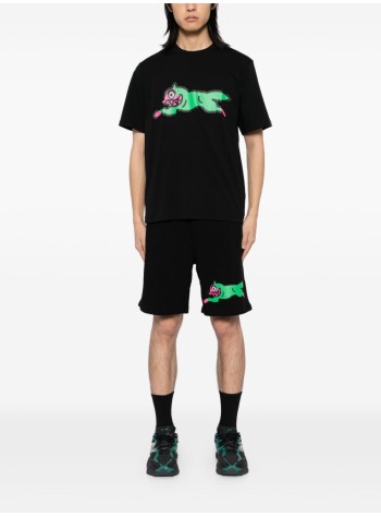 icecream t-shirt manrunning dog t-shirt - ic24351 black