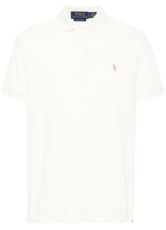 polo ralph lauren polo mansskccmslm1-short sleeve-knit - 710680784372 parchment cream c8634