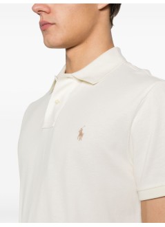 polo ralph lauren polo mansskccmslm1-short sleeve-knit - 710680784372 parchment cream c8634