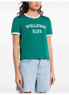sporty & rich top womanwellness club ringer tee - to073516010gr03 3710