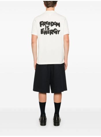 comme des garçons shirt polo manmens t-shirt knit - fnt501bw24 ecru 2