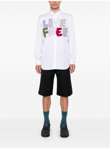 comme des garçons shirt shirt manmens shirt woven - fnb036w24 white 2