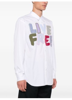 comme des garçons shirt shirt manmens shirt woven - fnb036w24 white