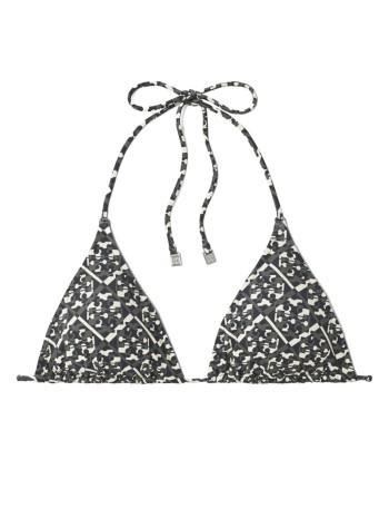 Printed String Bikini Top