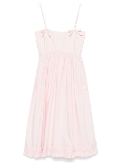 ganni vestido mujer cotton poplin strap dress - w0325 868
