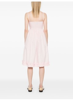ganni vestido mujer cotton poplin strap dress - w0325 868