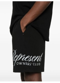 represent short pant manrepresent owners club script mesh shorts - ocm41247 black