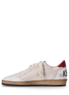 golden goose sneaker hombre ball star nappa upper suede toe and spur leather star nabuk - gmf00117f006777 12155