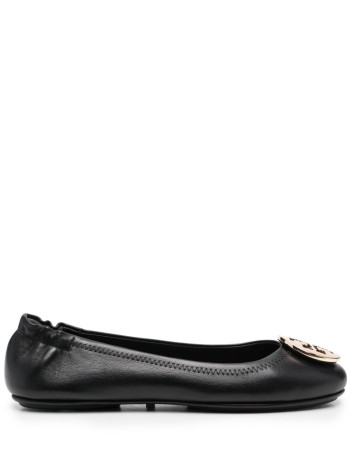 tory burch pump mujer minnie travel ballet with metal logo - 50393013 013